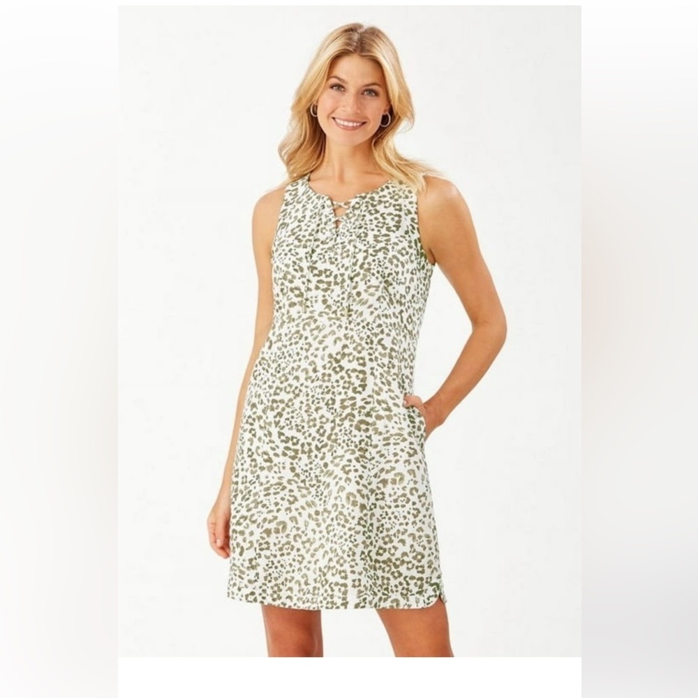 Tommy Bahamas Leopard Print Sleeveless Dress